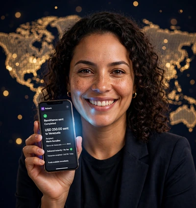 mujer venezolana envio completado remesas brasil venezuela sv evolucion digital.webp